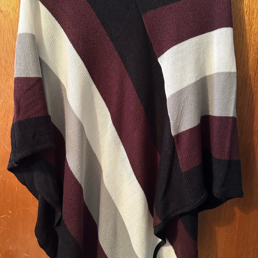 Striped Women's Sweater - Black, Gray, Burgundy